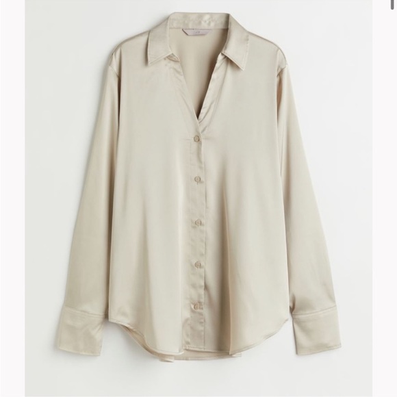H&M satin button up - Picture 1 of 5